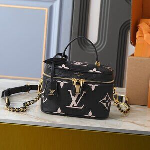 Louis Vuitton Empreinte Monogram Giant Vanity PM Black and Beige